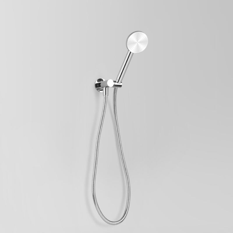 Astra Walker Icon Circular Single Function Hand Shower with Integrated Swivel Holder