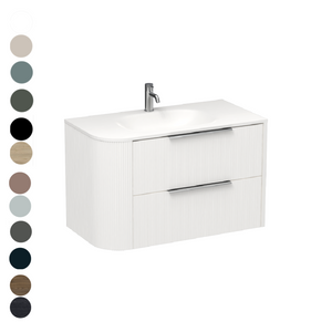 Ava Curve Spio 900 Right Corner 2 Drawer Vanity