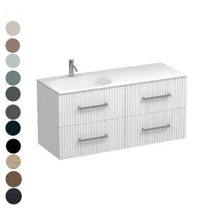 Lima Spio 1200 4 Drawer Vanity Left Basin