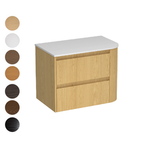 Stanza Curve Opaco 750 Left Corner 1 Drawer Vanity