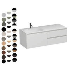 Prava Spio 1200 3 Drawer Left Vanity