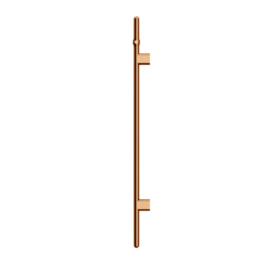 Meir Heated Vertical Towel Rail | Lustre Bronze
