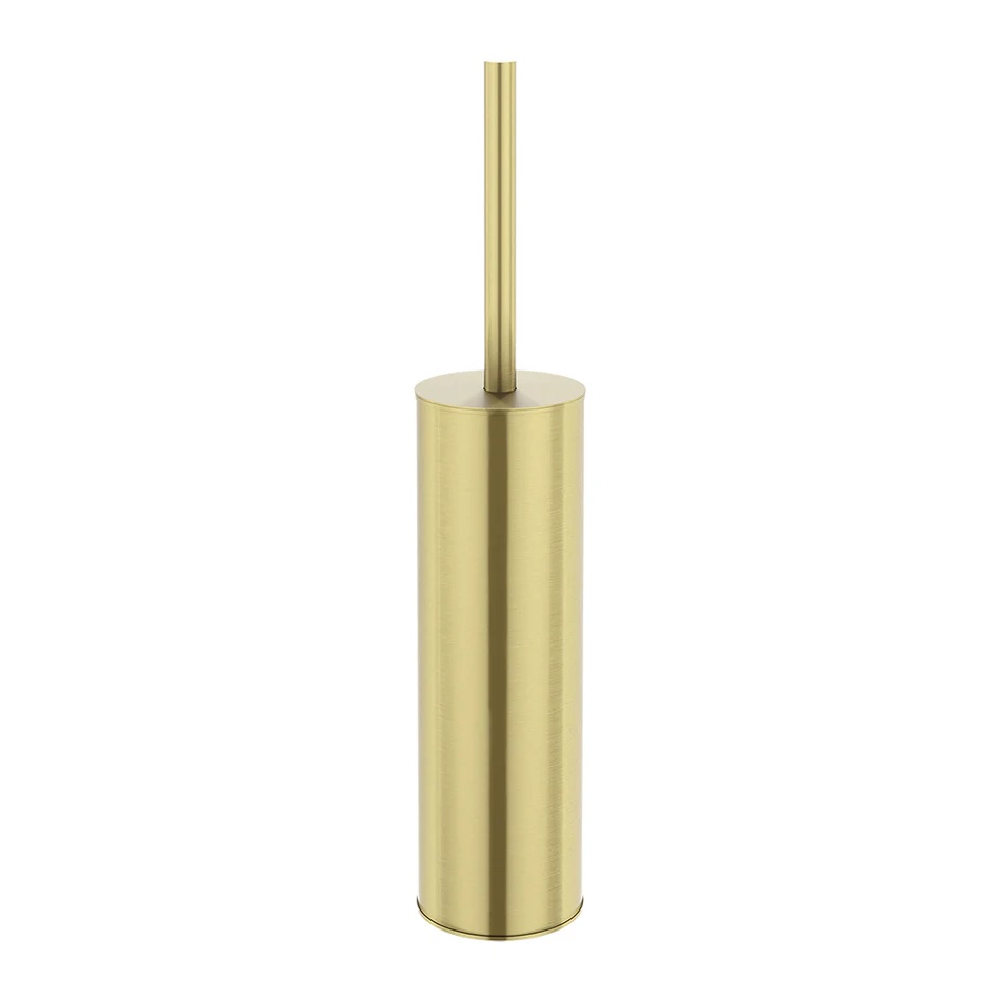 Meir Round Toilet Brush & Holder | Tiger Bronze