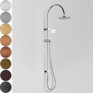 Astra Walker Icon Exposed Shower Set with Diverter & Circular Single Function Hand Shower