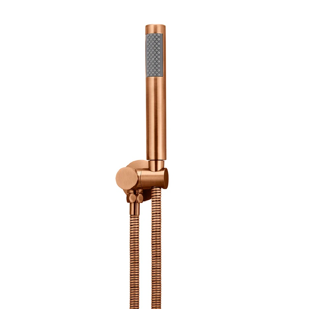 Meir Round Single Function Hand Shower on Swivel Bracket | Lustre Bronze
