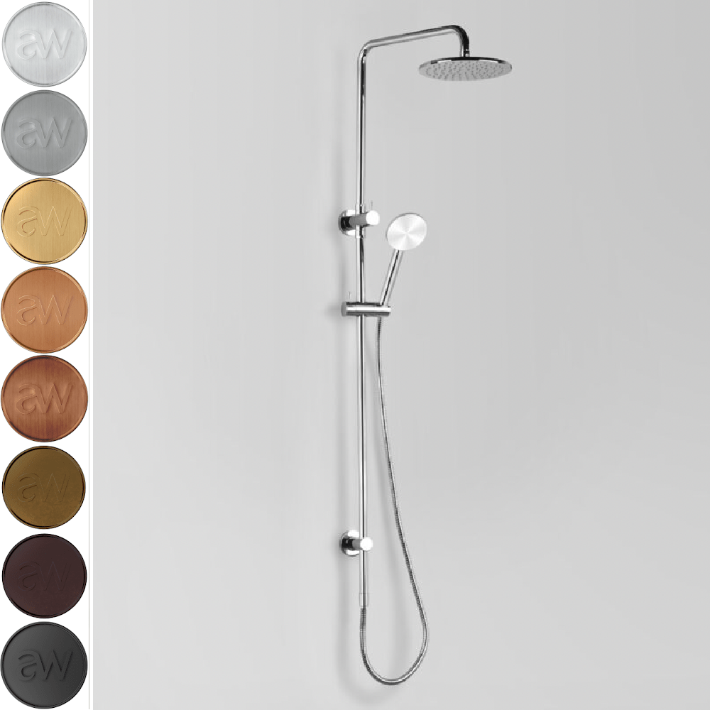 Astra Walker Icon Exposed Shower Set with Diverter & Circular Single Function Hand Shower