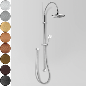 Astra Walker Icon + Exposed Shower Set with Circular Single Function Hand Shower