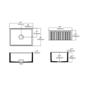 Mercer Single Ravenna Butler Sink