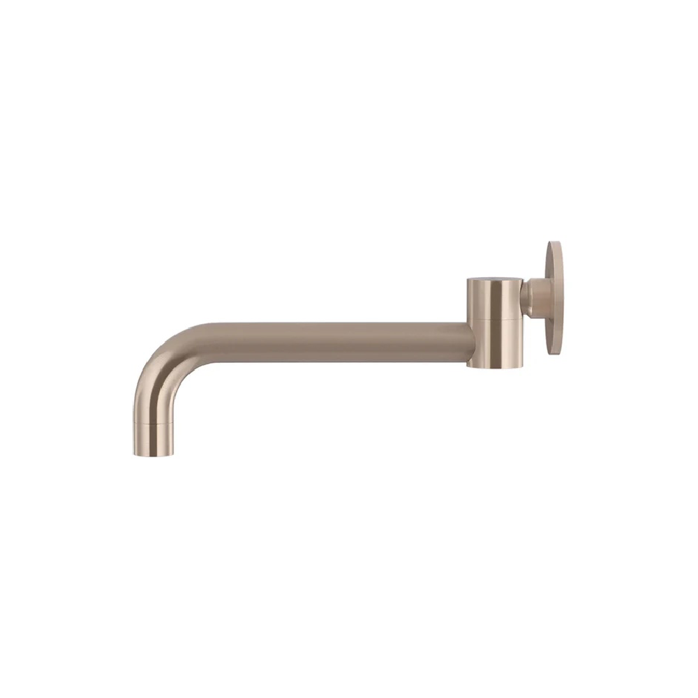 Meir Round Swivel Wall Spout | Champagne