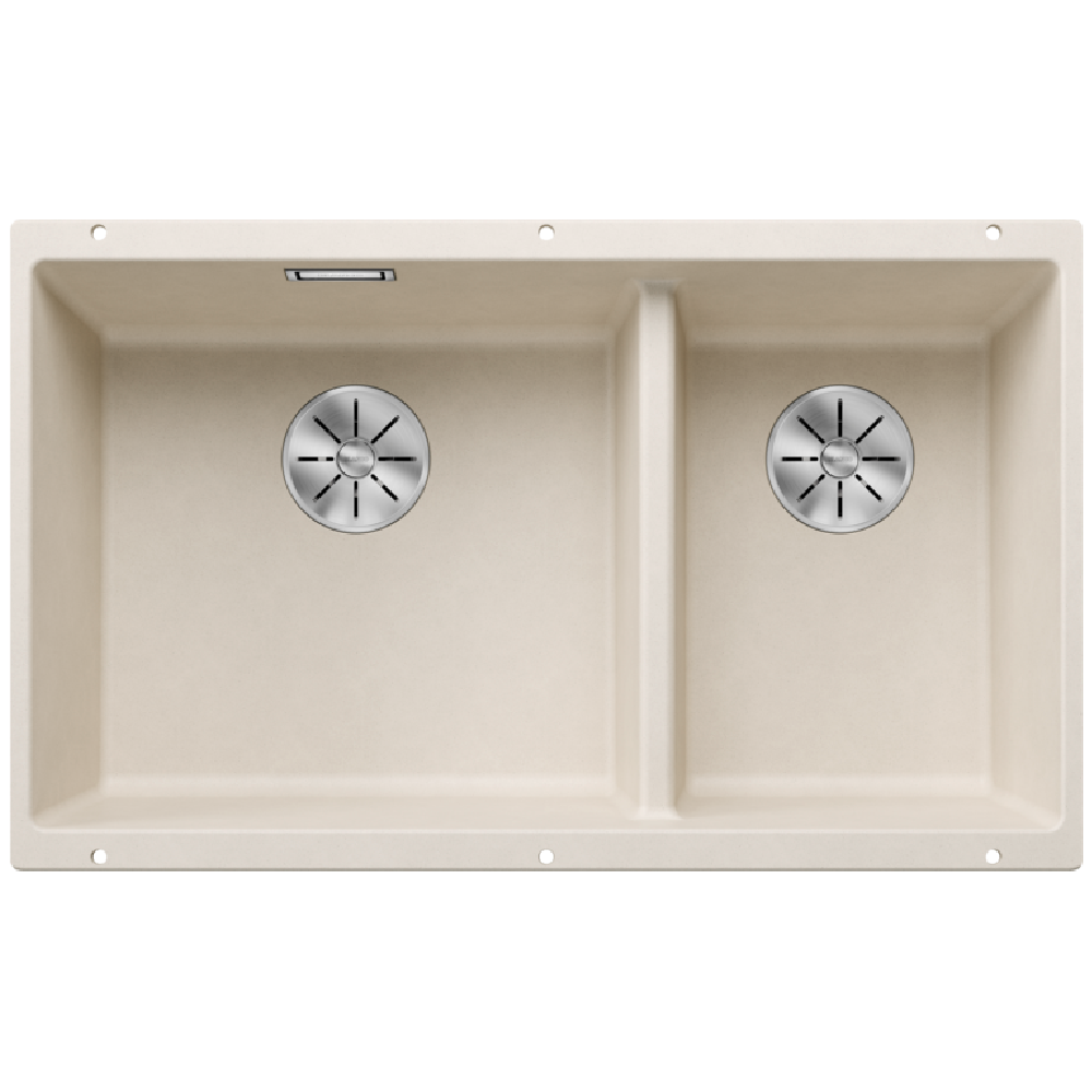 Blanco Silgranit Subline 430/270-U Double Sink | Soft White