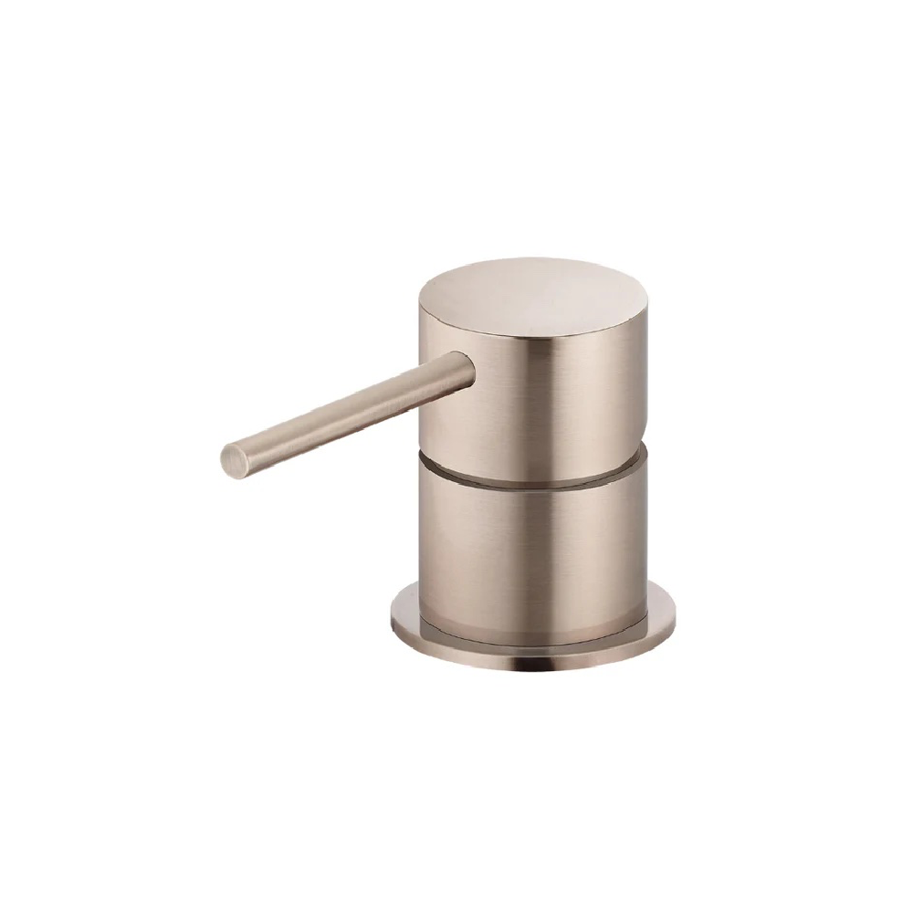 Meir Round Deck Mounted Mixer | Champagne