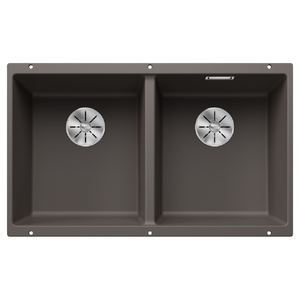 Blanco Silgranit Subline 350/350-U Double Sink | Volcano Grey