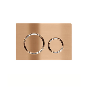 Meir Sigma 21 Dual Flush Plate | Lustre Bronze