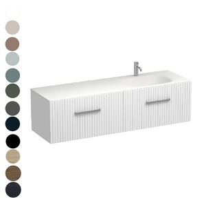 Lima Spio 1500 2 Drawer Vanity Right Basin