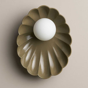 Robert Gordon Oyster Wall Sconce Light | Olive