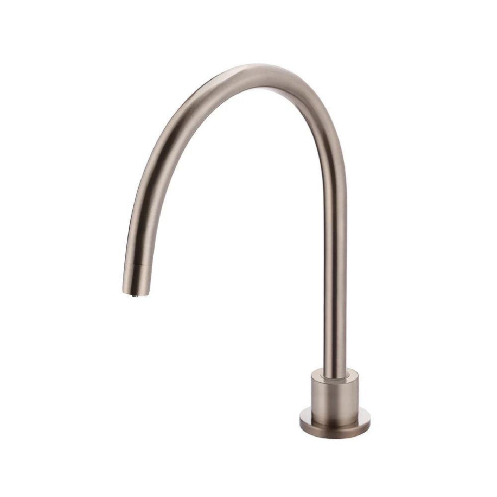 Meir Round High-Rise Swivel Hob Spout | Champagne