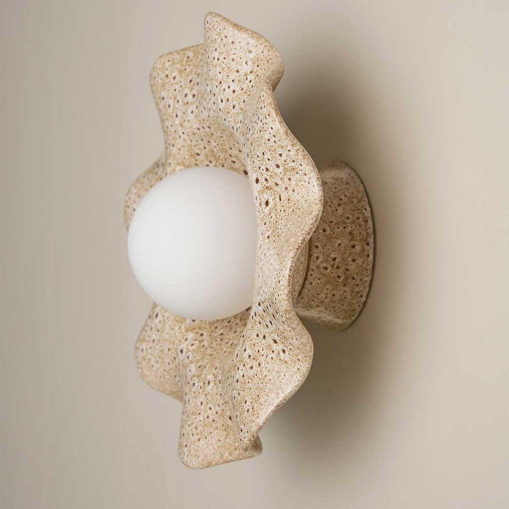 Robert Gordon Pearl Wall Sconce Light | White Ochre