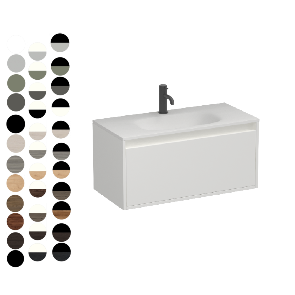 Prava Spio Slim 750 1 Drawer Vanity