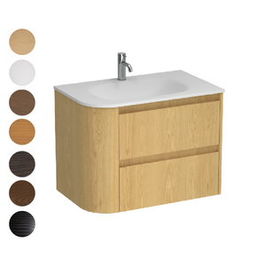 Stanza Curve Spio 750 Right Corner 2 Drawer Vanity