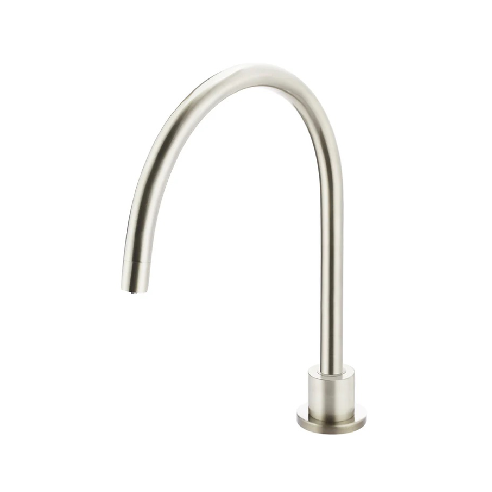 Meir Round High-Rise Swivel Hob Spout | Brushed Nickel