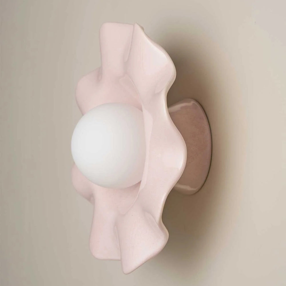 Robert Gordon Pearl Wall Sconce Light | Rose Quartz