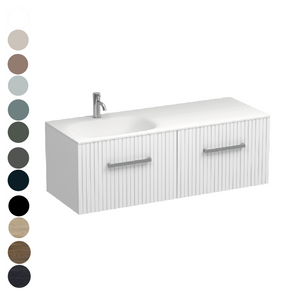 Lima Spio 1200 2 Drawer Vanity Left Basin