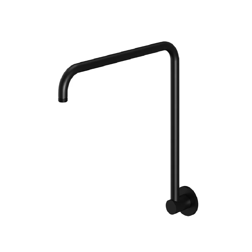 Meir High Rise Shower Arm | Matte Black