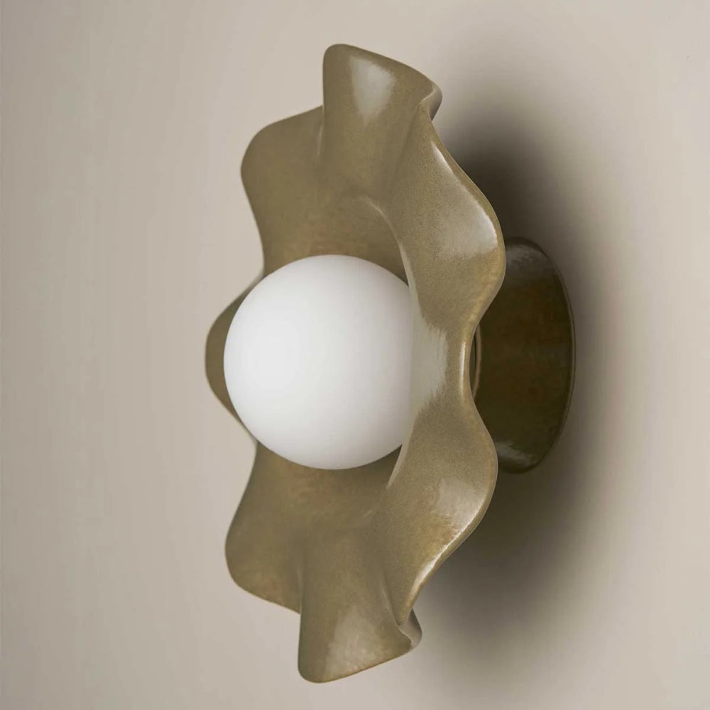 Robert Gordon Pearl Wall Sconce Light | Olive