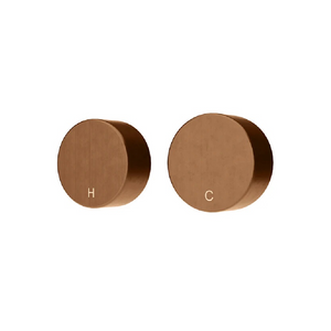 Meir Circular Wall Taps | Lustre Bronze