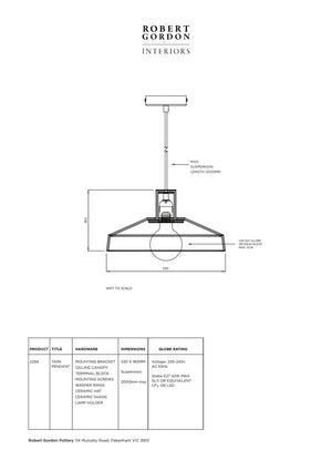 Robert Gordon Tapa Pendant Light | Stone