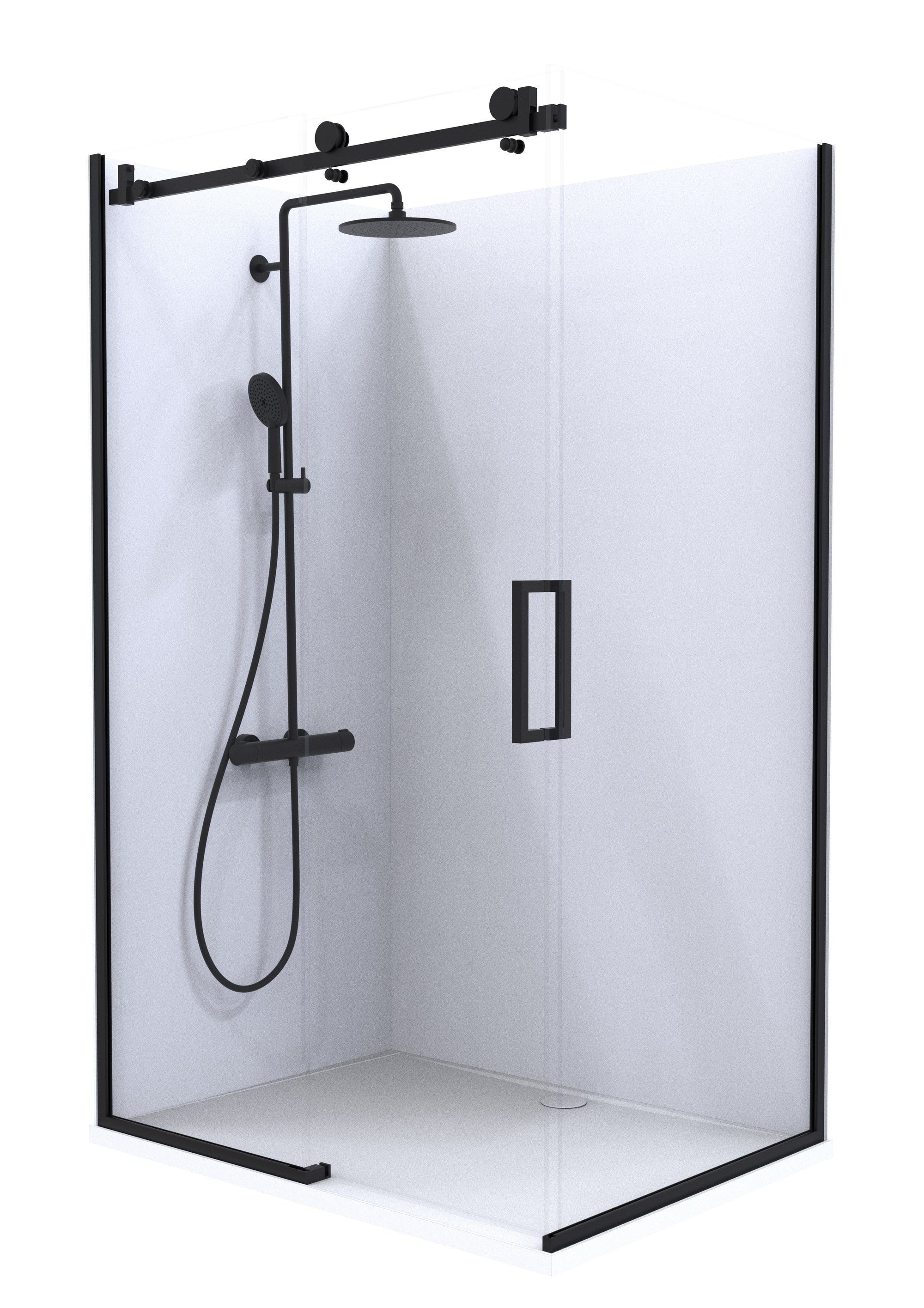 Crest Summit Acrylic Shower | Exposed Sliding Door