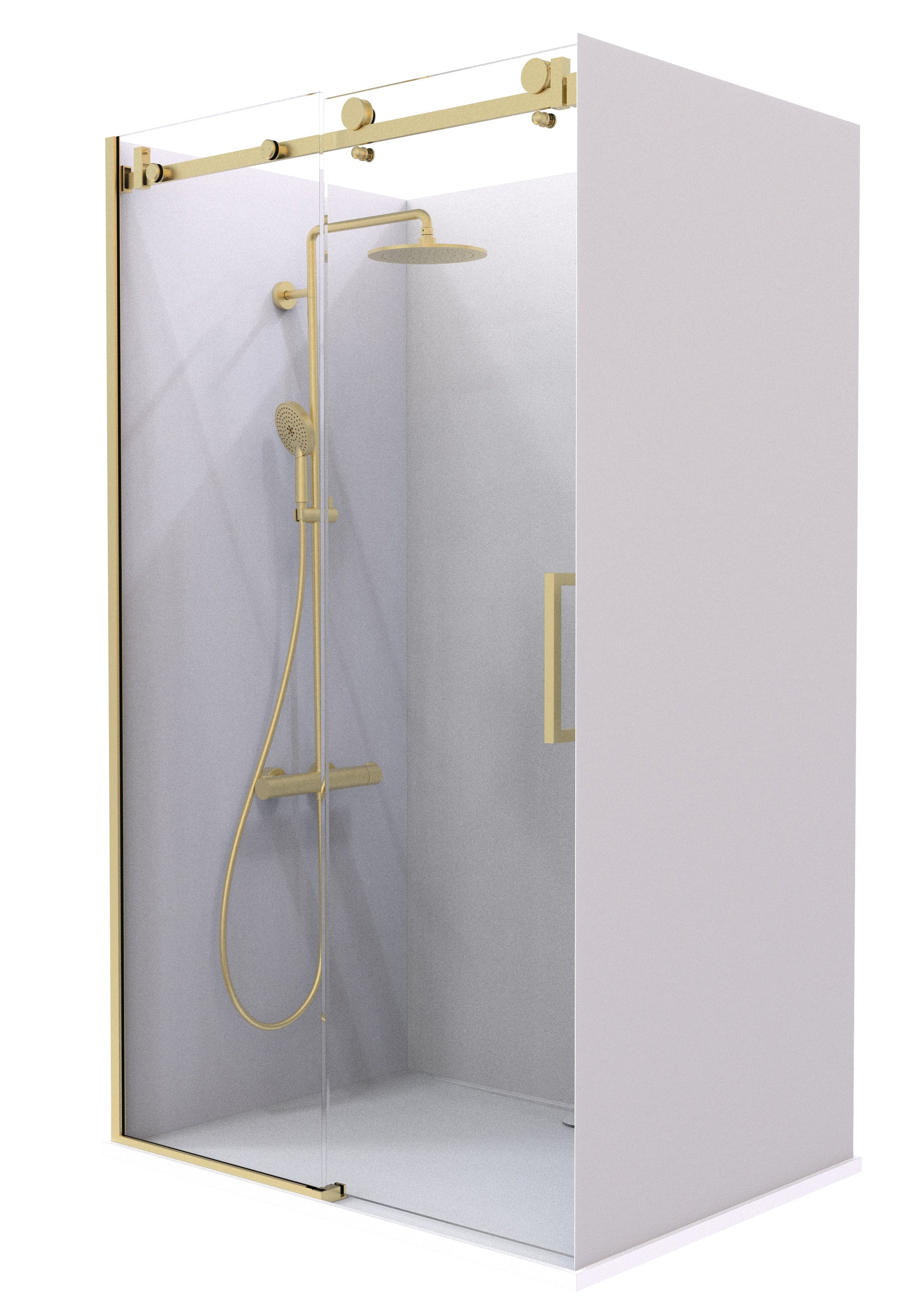 Crest Summit Acrylic Shower | Exposed Sliding Door