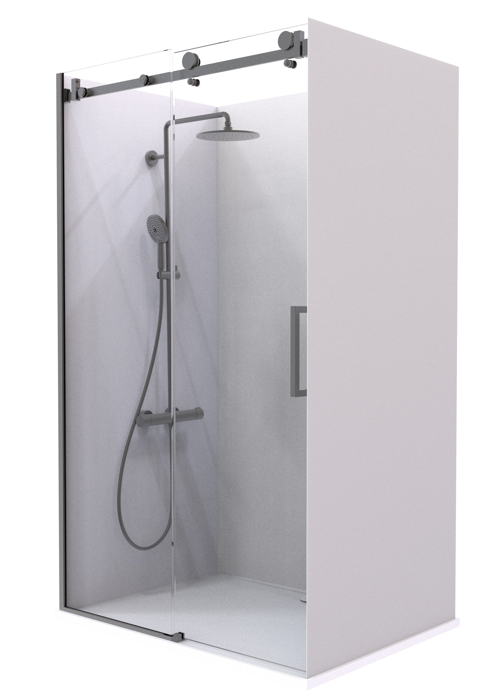 Crest Summit Acrylic Shower | Exposed Sliding Door