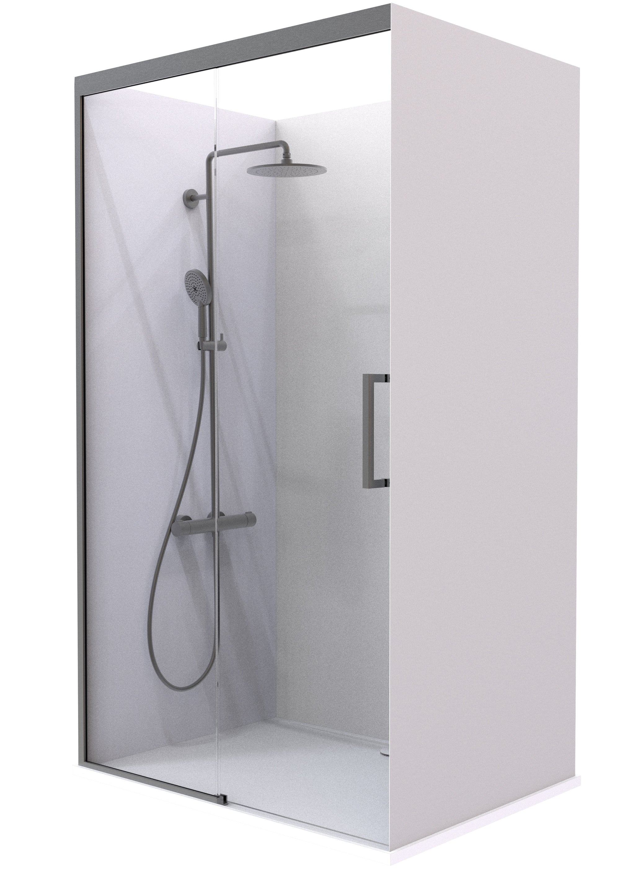 Crest Summit Acrylic Shower | Concealed Sliding Door