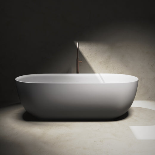 Kurv 1600 Freestanding Bath | Matt White