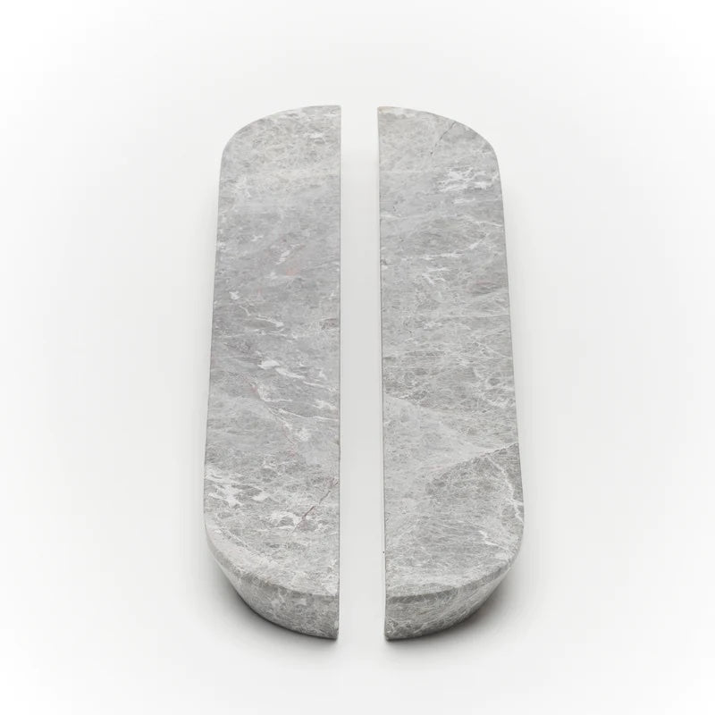 Lo&Co Dot Marble Handle Pull Large | Tundra Grey