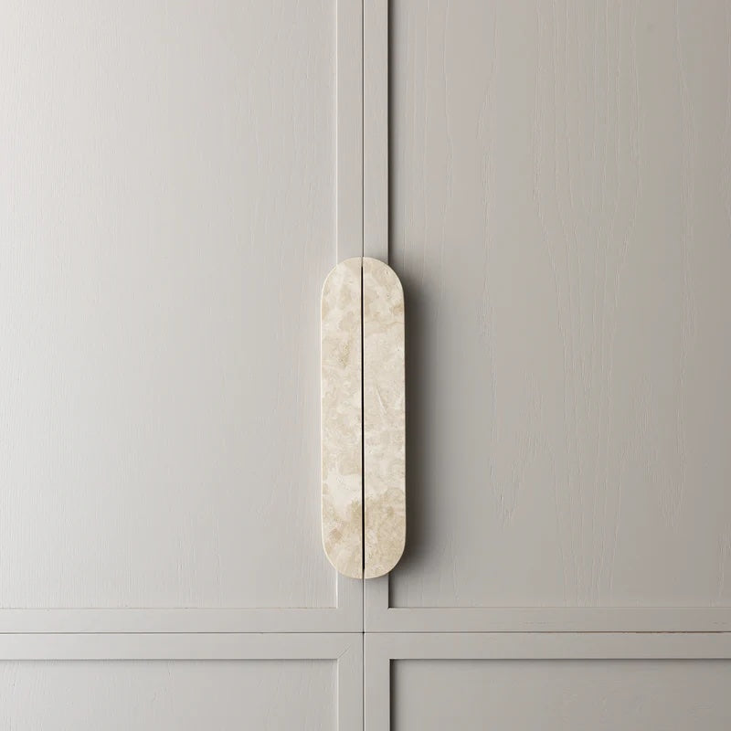 Lo&Co Dot Marble Handle Pull Large | Travertine