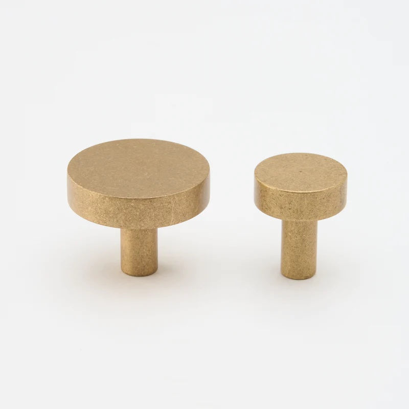 Lo&Co Ascot Knob | Tumbled Brass