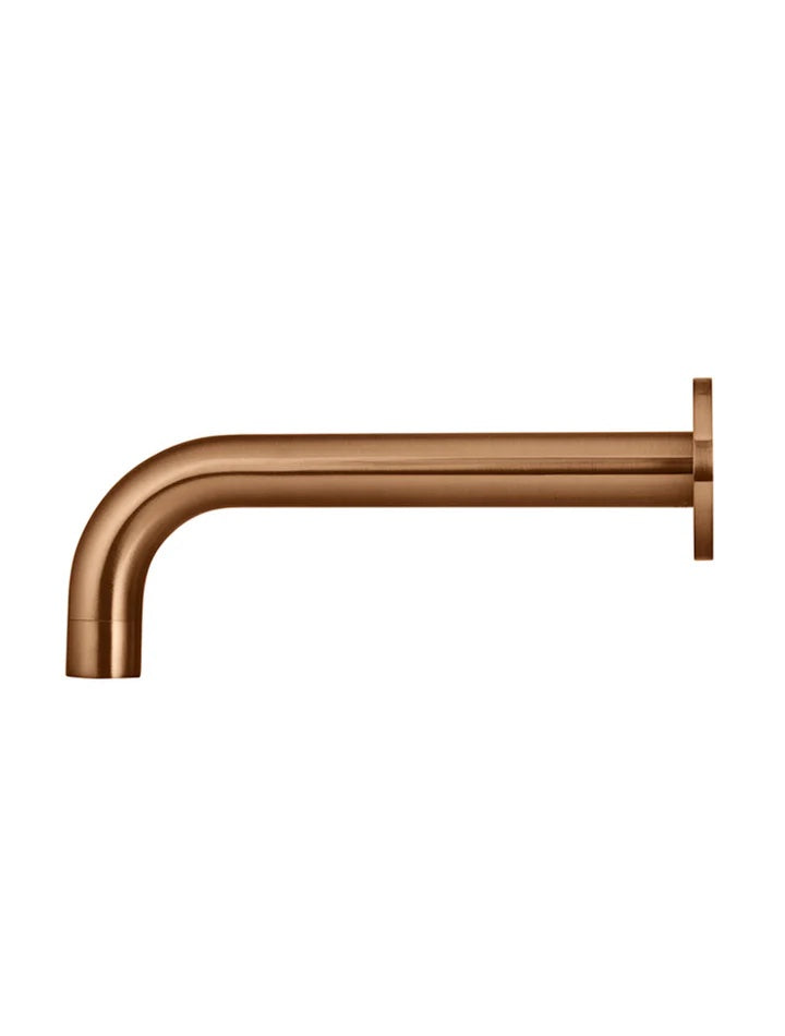 Meir Round Curved Spout 200mm | Lustre Bronze