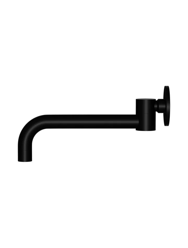 Meir Round Swivel Wall Spout | Matte Black