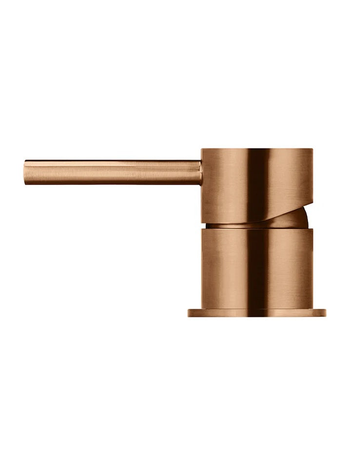 Meir Round Deck Mounted Mixer | Lustre Bronze