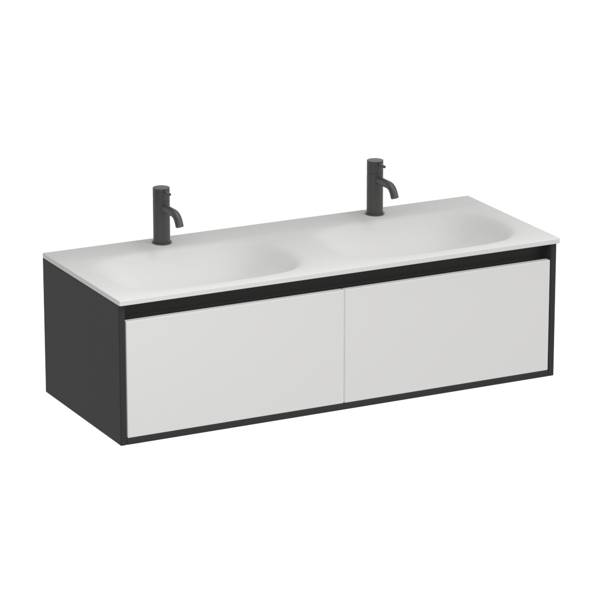 Prava Spio 1200 2 Drawer Vanity Double Basin