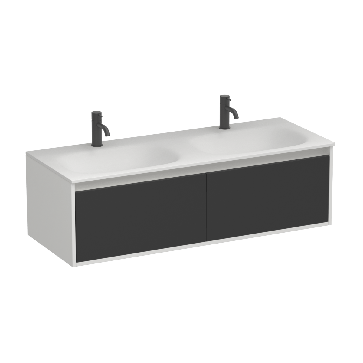 Prava Spio 1200 2 Drawer Vanity Double Basin