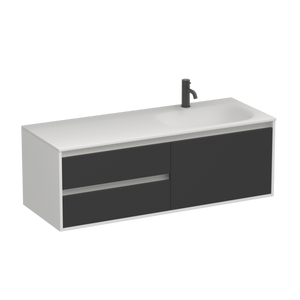 Prava Spio 1500 3 Drawer Right Vanity