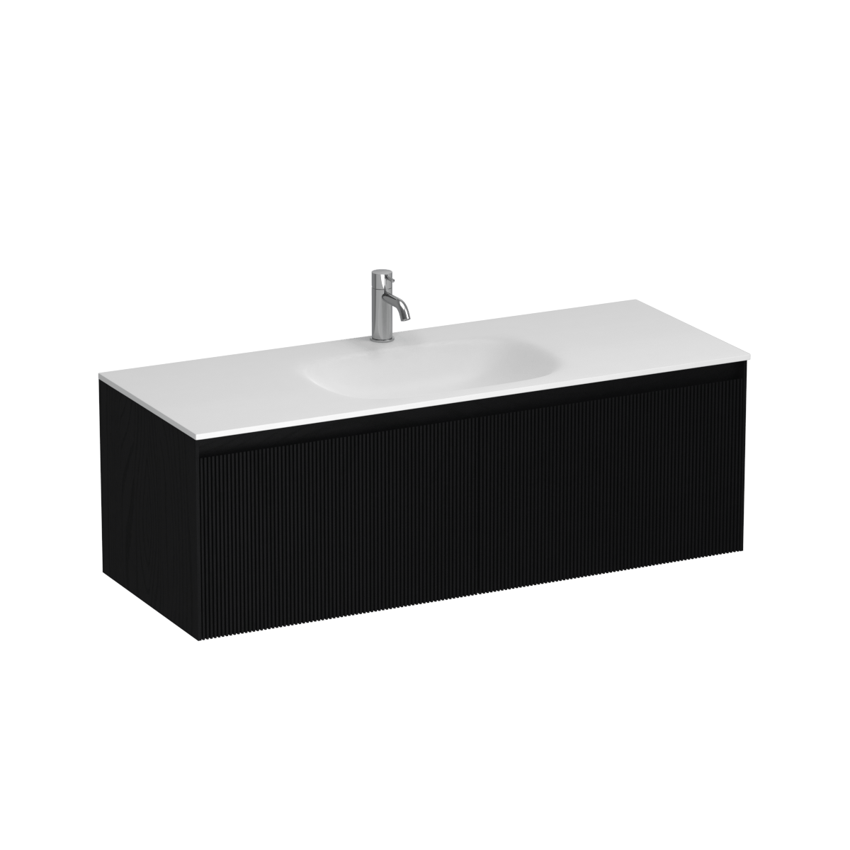 Strata Spio 1200 2 Drawer Vanity Centre Basin