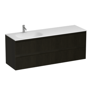 Strata Spio 1500 4 Drawer Vanity Left Basin