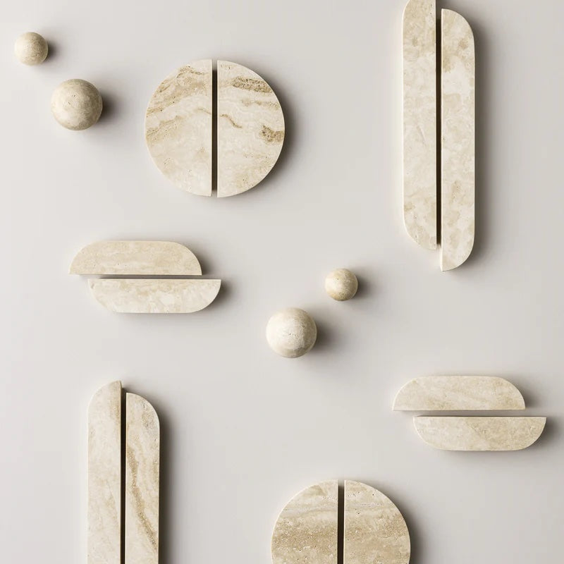 Lo&Co Hubble Knob | Travertine