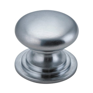 Iver Handles Iver Sarlat Cupboard Knob | Brushed Chrome | 38mm