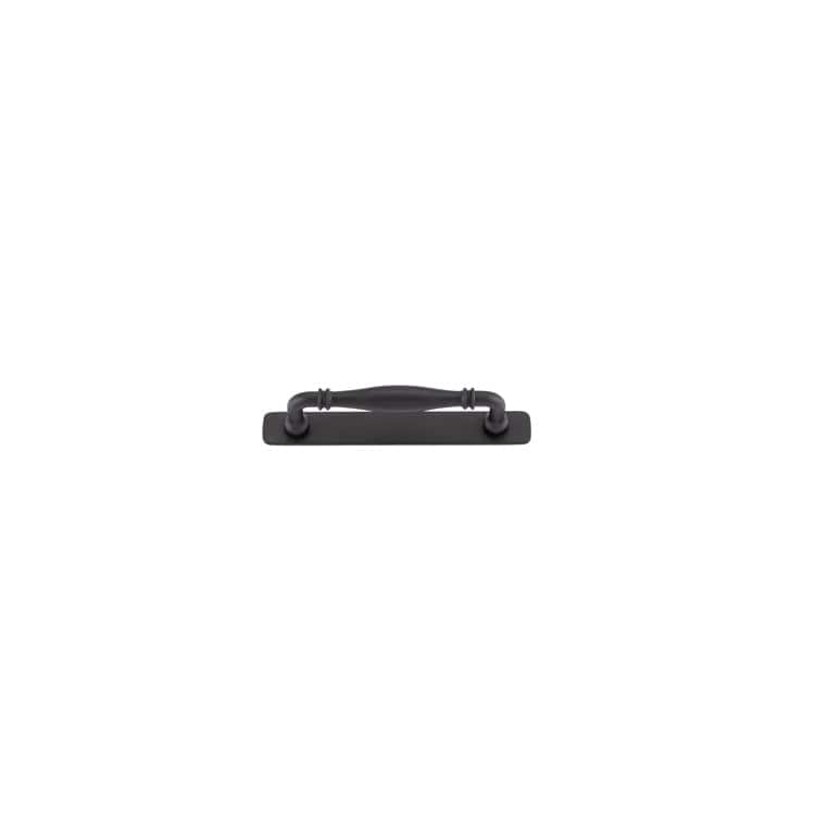 Iver Handles Iver Sarlat Cabinet Pull with Backplate | Matt Black | 128mm