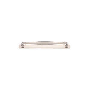 Iver Handles Iver Sarlat Cabinet Pull with Backplate | Satin Nickel | 256mm